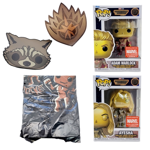 Funko Guardians Of The Galaxy Vol.3 Marvel Collector Corps Box Set XL Pop Tee - Picture 2 of 11